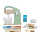 Mixeur en bois jouet cuisine, 19cm, vert Mixeur en bois jouet cuisine, 19cm, vert