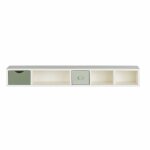 Module de rangement pour bureau blanc 2 tiroirs vert Module de rangement pour bureau blanc 2 tiroirs vert