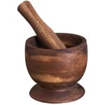 Mortier et pilon en acacia 12 cm Mortier et pilon en acacia 12 cm
