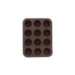 Moule à 12 mini muffins en silicone Moule à 12 mini muffins en silicone