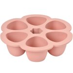 Moule de conglation multi portions silicone rose clair (6 x 90 ml)