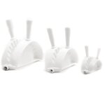 Moule  raviolis lot de 3 pices en plastique blanc
