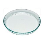 Moule à tarte 24 cm transparent en verre Moule à tarte 24 cm transparent en verre