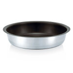 Moule  tarte tatin 24 cm en inox antiadhsif argent