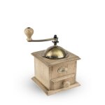 Moulin  caf manuel en bois finition antiquaire 21cm