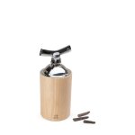 Moulin poivres longs et gros grains en bois naturel h16cm Moulin poivres longs et gros grains en bois naturel h16cm