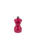 Moulin � poivre manuel en bois laqu� rose bonbon h10cm