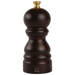 Moulin  sel manuel en bois couleur chocolat 12 cm