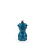 Moulin  sel manuel en bois laqu bleu pacifique h10cm