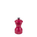 Moulin à sel manuel en bois laqué rose bonbon h10cm Moulin à sel manuel en bois laqué rose bonbon h10cm