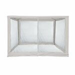 Moustiquaire blanche en polyester pour gazebo 3x3 Moustiquaire blanche en polyester pour gazebo 3x3