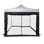Moustiquaire noire en polyester pour gazebo 3x3 Moustiquaire noire en polyester pour gazebo 3x3