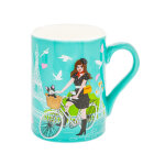 Mug 30 cl bleu 2 porcelaine de chine 7 x 0 x 10 cm
