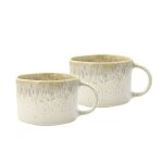 Mug avec anse en grès crème / sabre Mug avec anse en grès crème / sabre