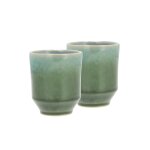 Mug en grs vert / bleu