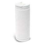 Mug isotherme en inox 6x17cm blanc