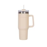 Mug isotherme avec paille acier inoxydable 1, 18 litres beige Mug isotherme avec paille acier inoxydable 1, 18 litres beige