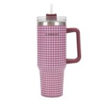 Mug isotherme avec paille acier inoxydable 1, 18 litres bordeaux