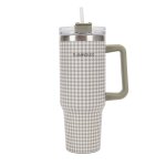 Mug isotherme avec paille acier inoxydable 1, 18 litres vert