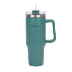Mug isotherme avec paille acier inoxydable 1, 18 litres vert