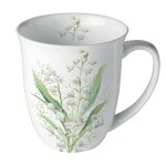 Mug en porcelaine fine muguet