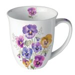 Mug en porcelaine fine pens�es