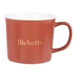 Mug en porcelaine rose imprimée Mug en porcelaine rose imprimée