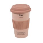 Mug to go en porcelaine beige 0, 34l