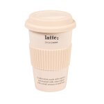Mug to go en porcelaine beige 0, 34l
