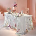 Nappe carre lav mtis lin & coton blanc 155x155 cm