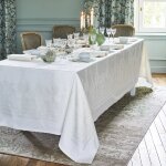Nappe carre pur coton blanc 190x190 cm