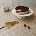 Nappe coton enduit nacr�e carr�e 160 x 160 cm