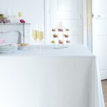 Nappe en coton enduit pastel rectangle 160 x 240 cm