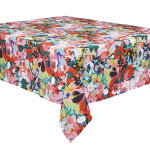 Nappe en coton motif design fleuri 140x235 cm