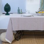 Nappe coton prune 150x250