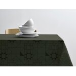 Nappe en coton vert fort