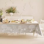 Nappe enduit pur coton beige 175x250 cm