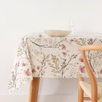 Nappe enduite anti - taches en coton multicolore 200x155 cm Nappe enduite anti - taches en coton multicolore 200x155 cm