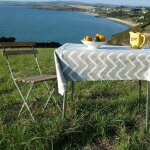 Nappe enduite blanche ronde diam 160 cm Nappe enduite blanche ronde diam 160 cm