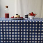 Nappe enduite coton blanche carr�e 120 x 120 cm