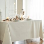 Nappe enduite dor�e ronde diam 160 cm