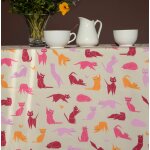 Nappe enduite multicolore ronde diam 160 cm Nappe enduite multicolore ronde diam 160 cm