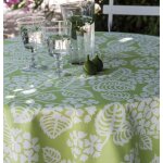 Nappe enduite verte ronde diam 160 cm