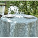 Nappe enduite verte ronde diam 160 cm Nappe enduite verte ronde diam 160 cm