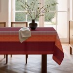 Nappe imprimée , sans repassage, marron 155x100 cm Nappe imprimée , sans repassage, marron 155x100 cm
