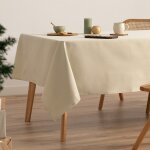 Nappe de noël en coton jacquard vert olive et or 140x200 cm Nappe de noël en coton jacquard vert olive et or 140x200 cm