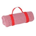 Nappe pique - nique à revers imperméable vichy rouge 140 x 140 cm Nappe pique - nique à revers imperméable vichy rouge 140 x 140 cm