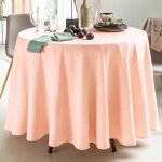 Nappe en polyester rose nude 180x235cm