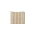 Nappe rayée jaune en coton organique h200x140cm Nappe rayée jaune en coton organique h200x140cm