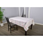 Nappe en toile cire rectangulaire rouge 140 x 250 cm